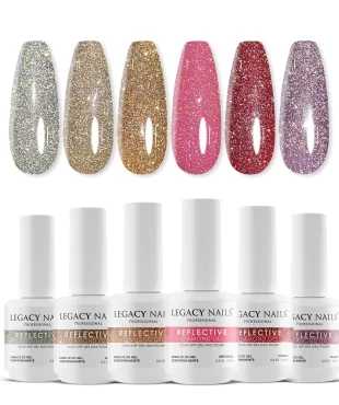 Home 44 reflective gel nail polish