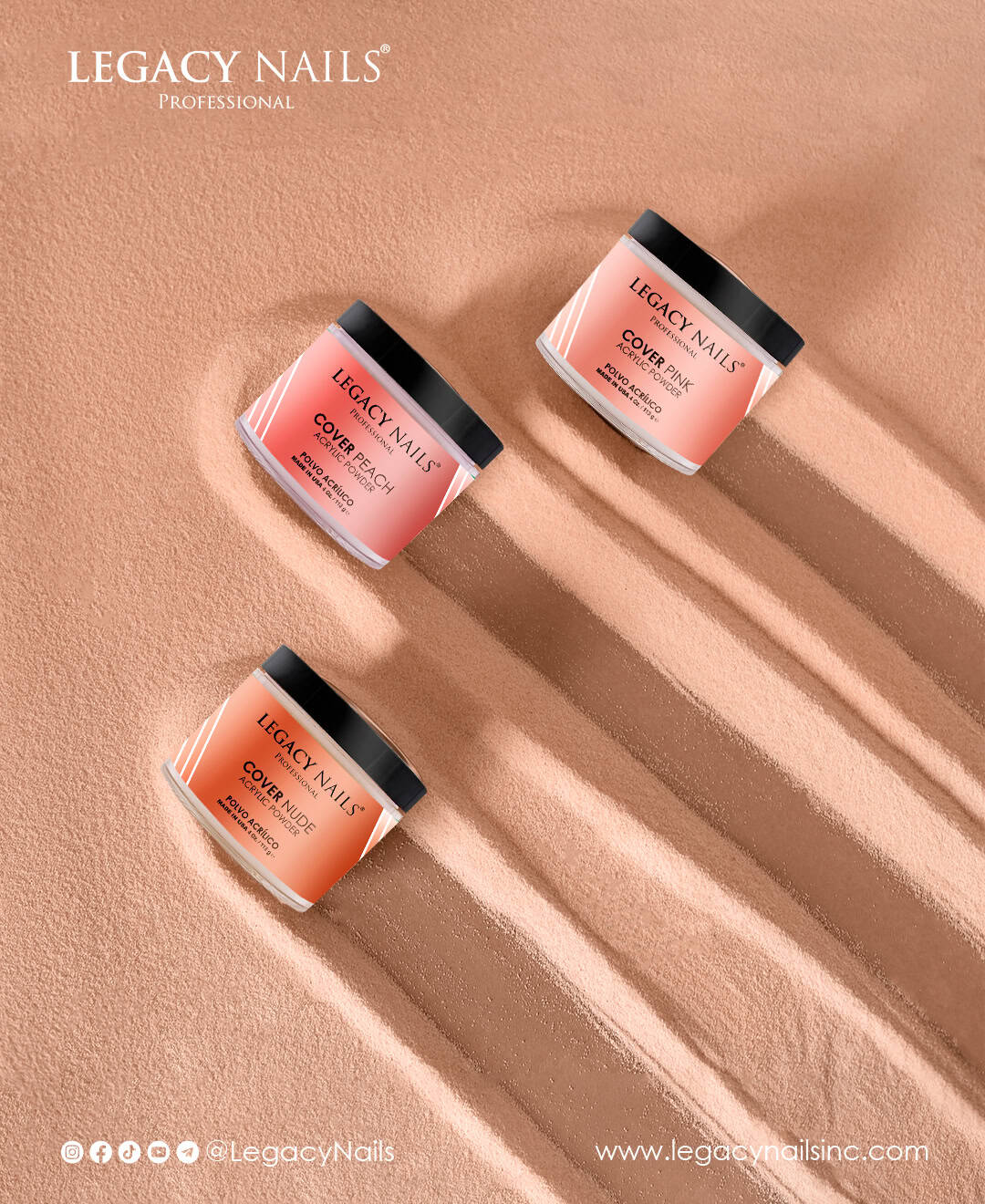 Creating the French Almond Nails with Elegance: Unveiling the Magic of LEGACY NAILS!