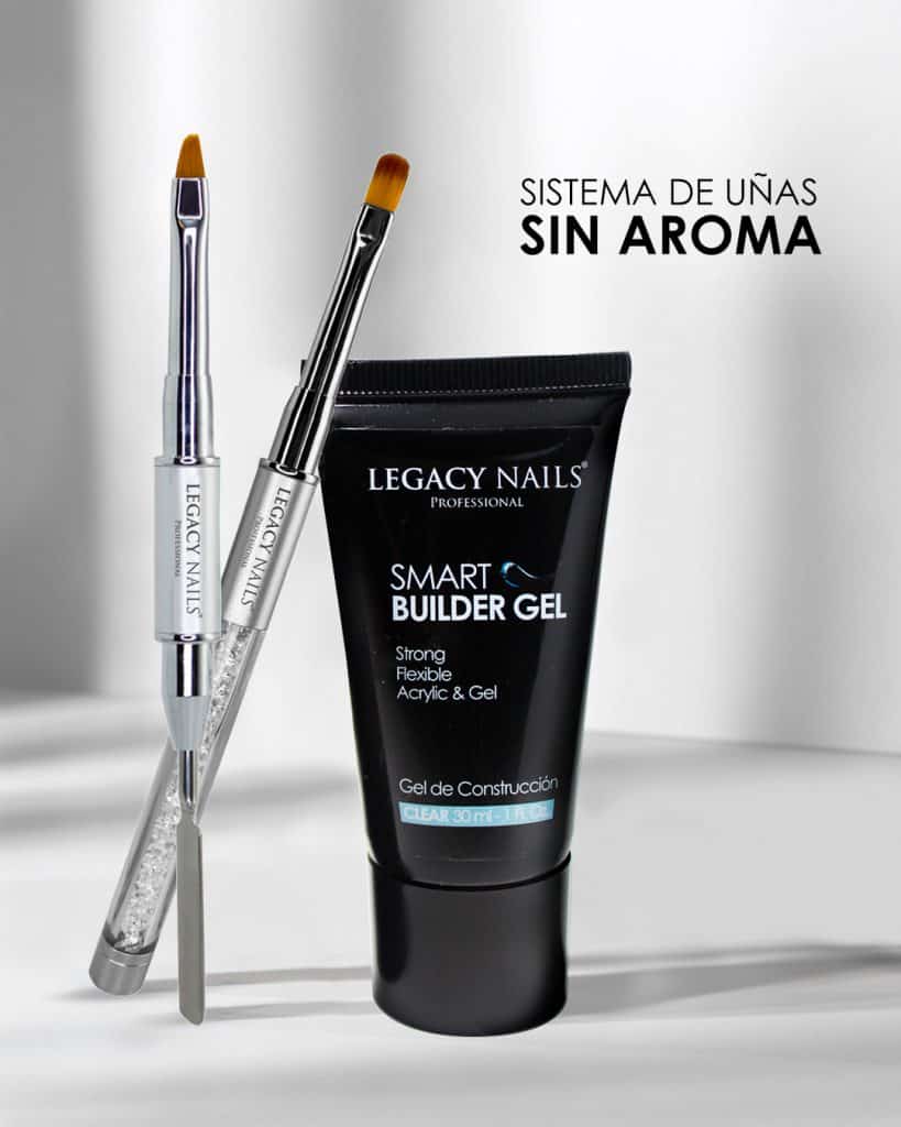 Dominando la Aplicación del Smart Builder Gel de Legacy Nails 3 SMART Y PINCELES DE GEL ESP 1