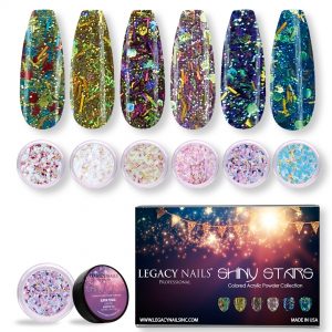Shiny Stars Colored Acrylic Powder Collection