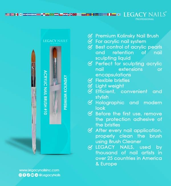PREMIUM KOLINSKY NAIL BRUSH - Image 2