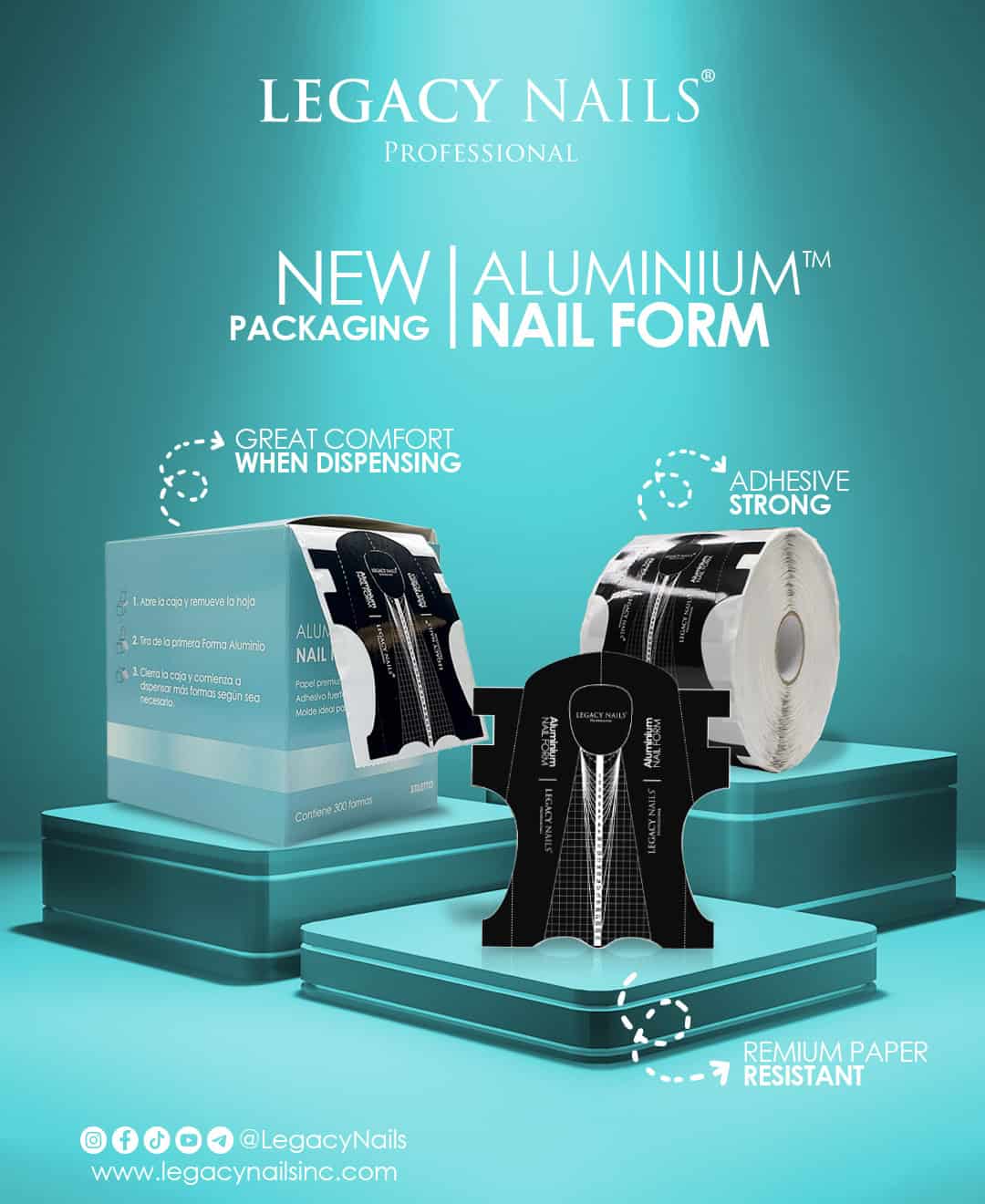 Step-by-Step Guide for Applying LEGACY NAILS Aluminum Nail Forms