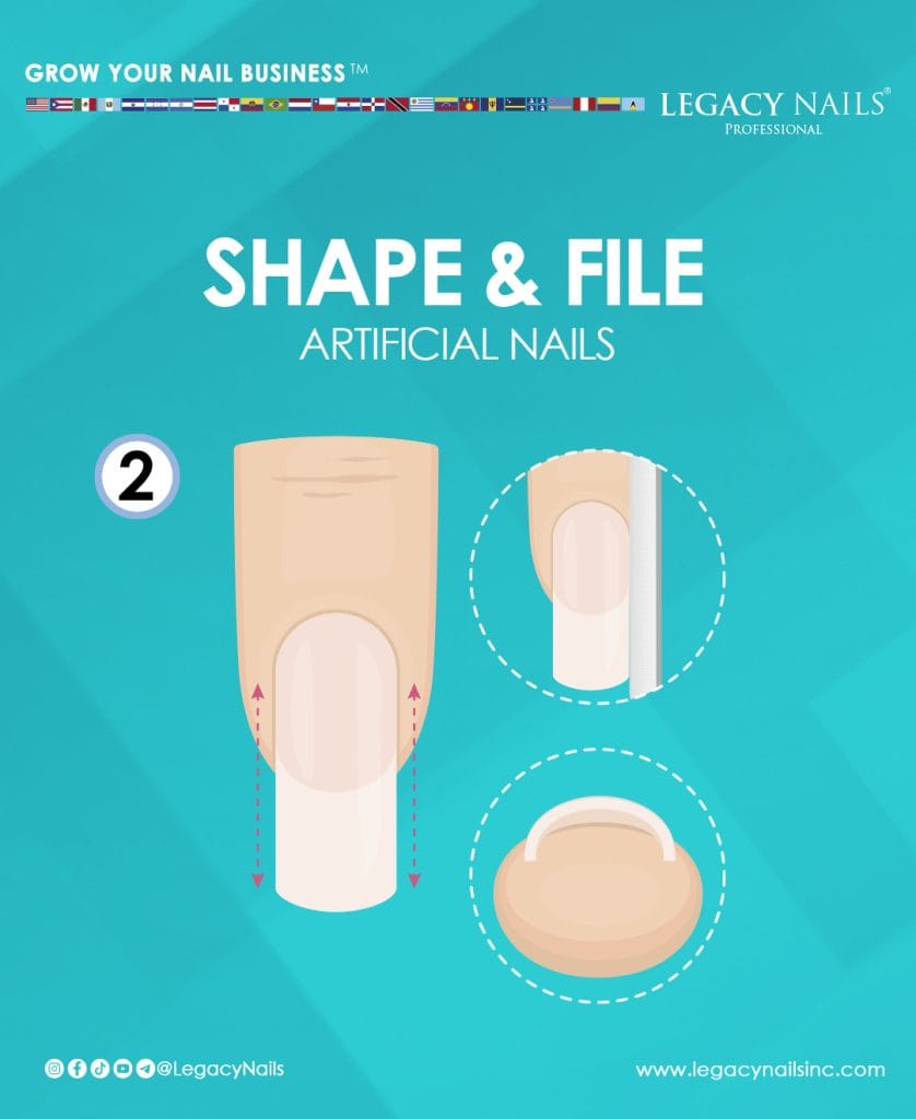 Mastering the Art of Nail Filing with the 3 Essential Files from LEGACY NAILS 5 shape and file 02