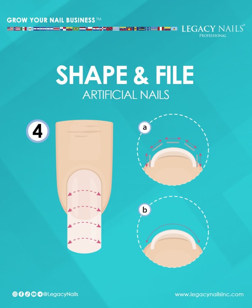 Mastering the Art of Nail Filing with the 3 Essential Files from LEGACY NAILS 7 shape and file 04