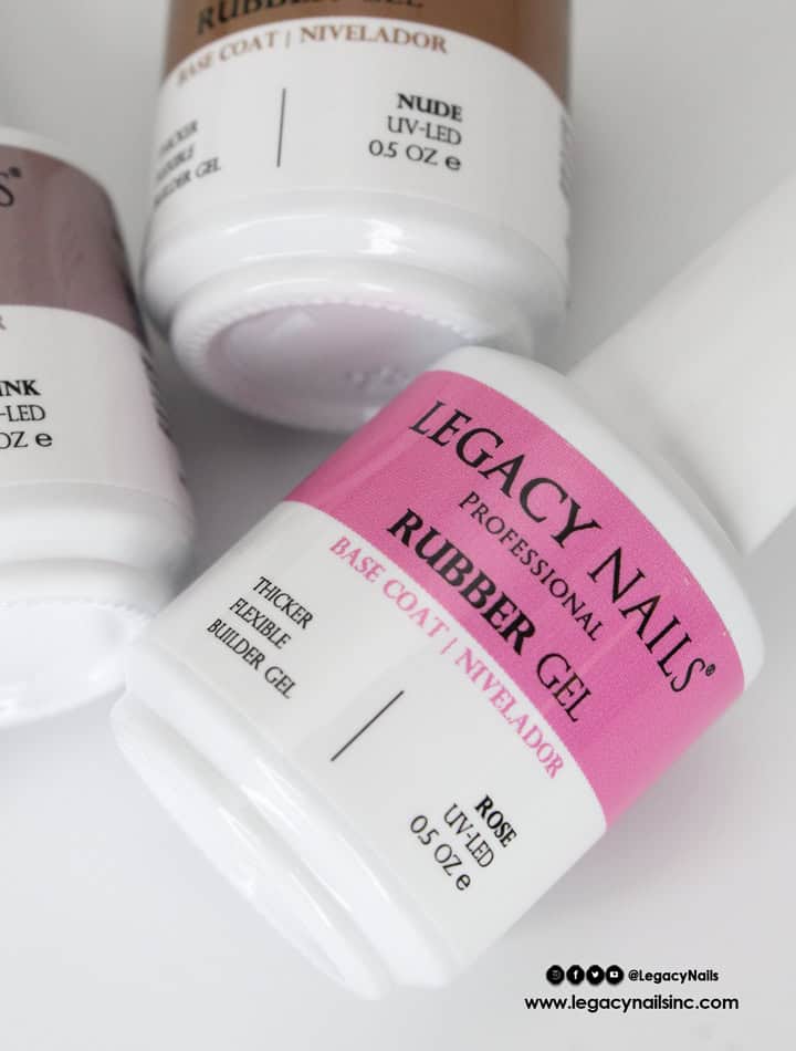 Professional Manicure with Legacy Nails' Rubber Gel 3 04 6