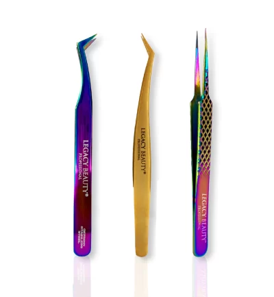Straight Isolator/Pointed-Shaped/Volume Tweezer- 3 pcs Bundle
