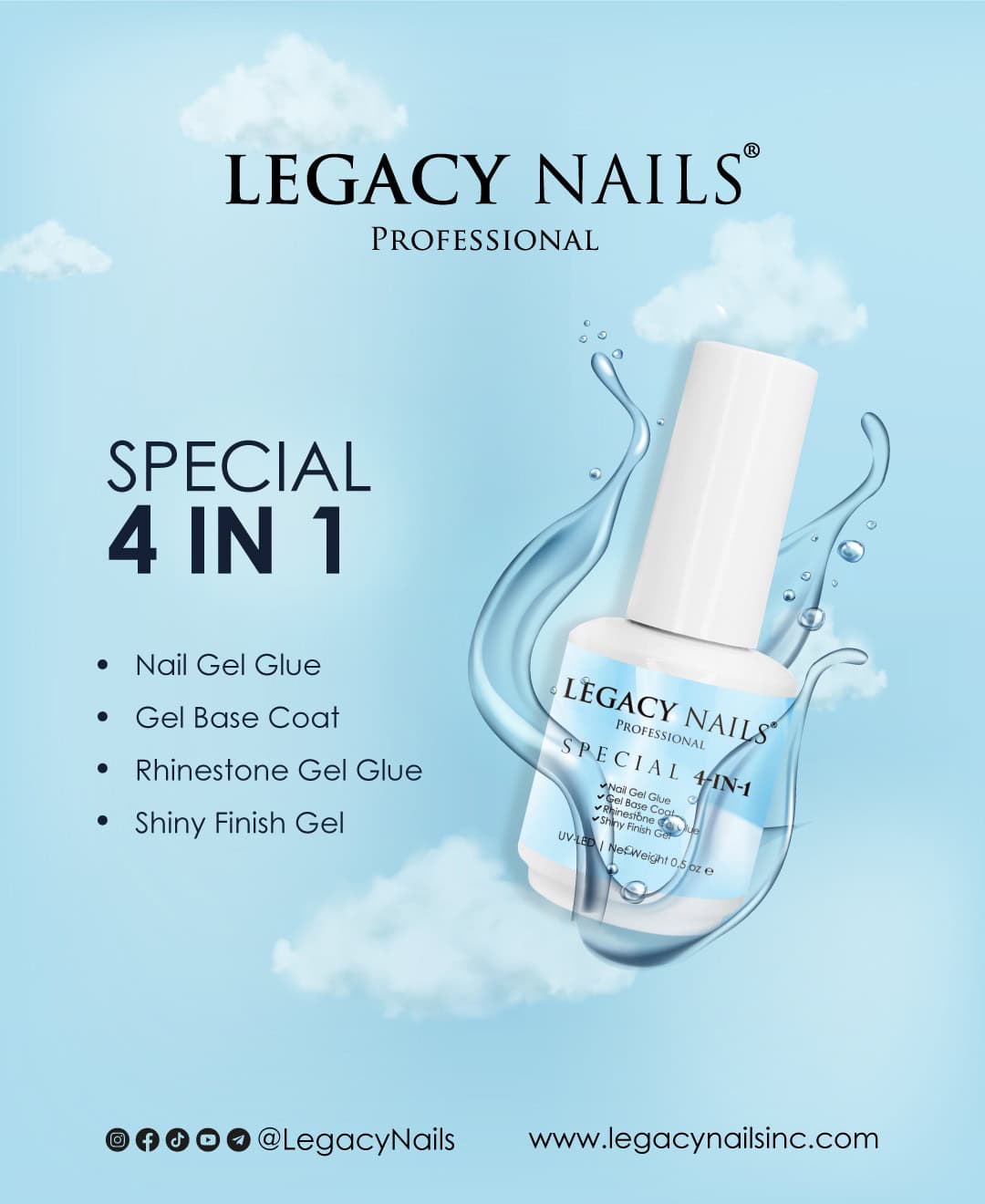 Todo en Uno: Conoce nuestro Special 4-in-1 Gel de LEGACY NAILS