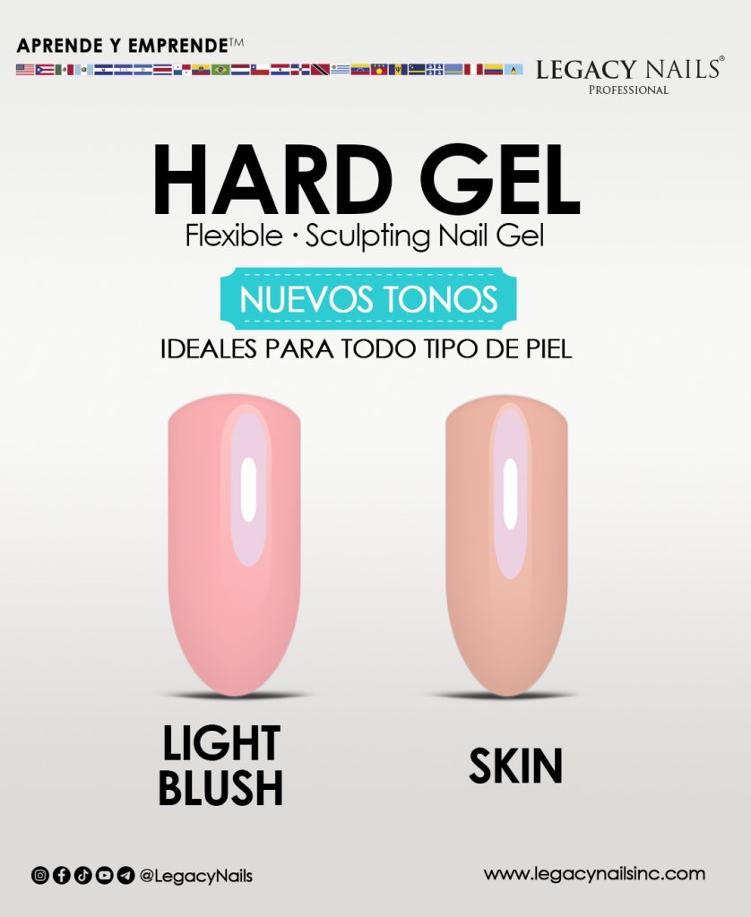 Hard Gel new shades tips Esp