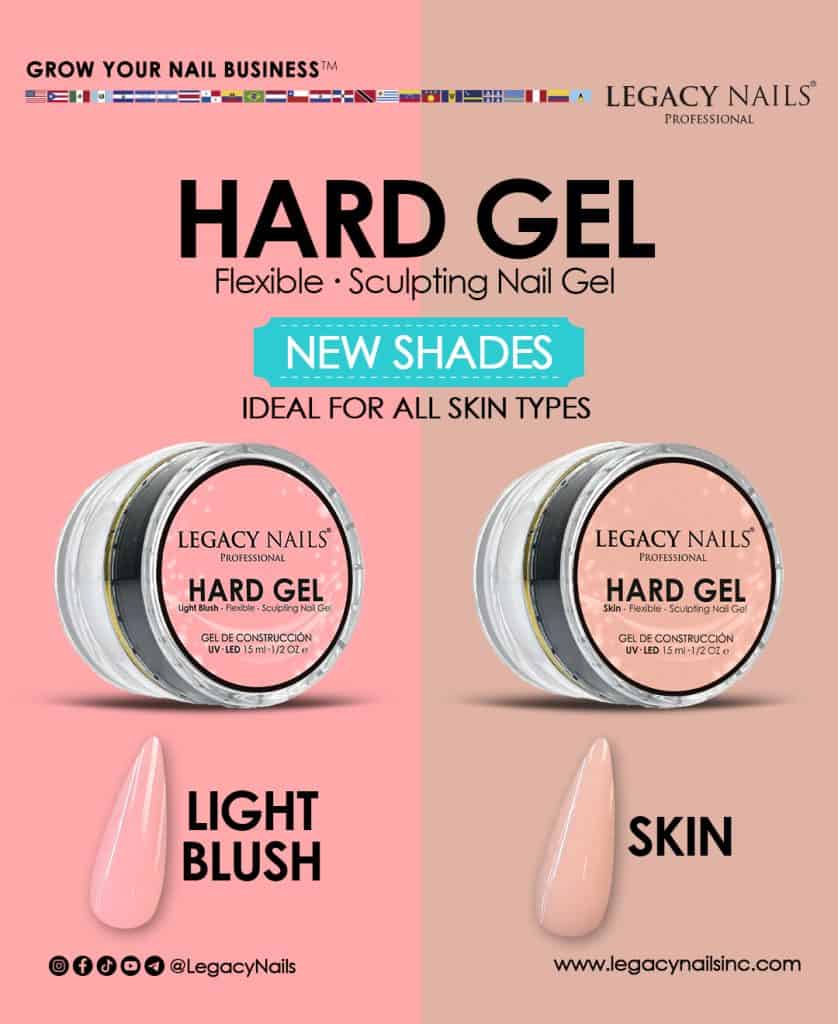 Hard Gel that enhance natural beauty: Light Blush and Skin 5 new colors Hard Gel Light Blush Skin 1