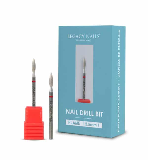 2.5mm FLAME SHAPE CUTICLE CLEANER NAIL DRILL BIT