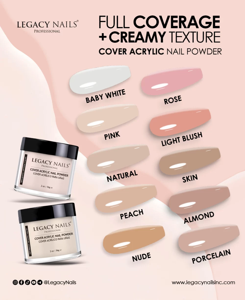Cover Acrylic Nail Powder for Nail Artists