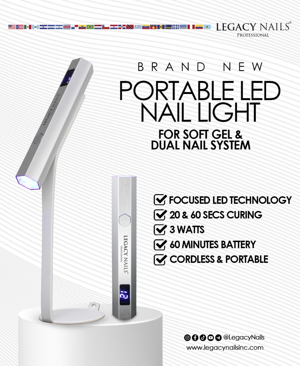 Portable Soft Gel Nail Lamp for Professional Nail Artists