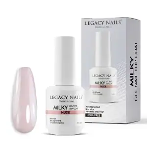 Milky Gel nail top coat