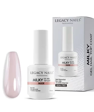 Milky Gel nail top coat