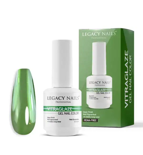 VITRAGLAZE stained glass effect gel nail polish with artistic translucent finish