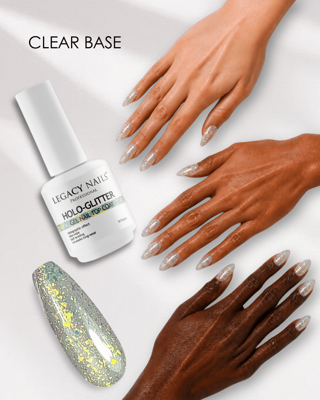 HOLOGLITTER - Gel Nail Top Coat with Glitter 3 HOLOGLITTER - Gel Nail Top Coat with Glitter - Image 3