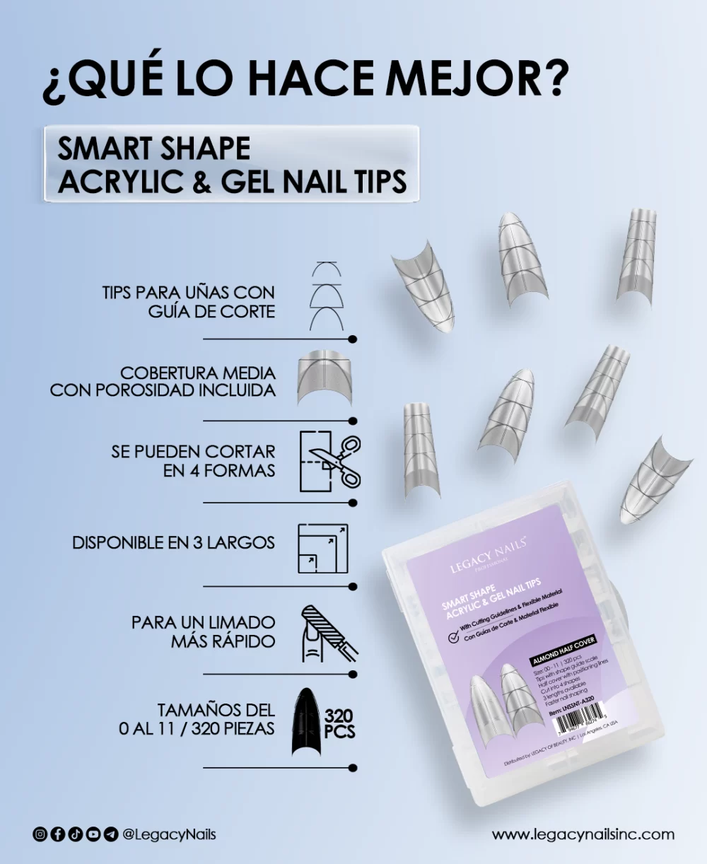 Smart Shape Acrylic and Gel Nail Tips – nail supply essential for nail artists