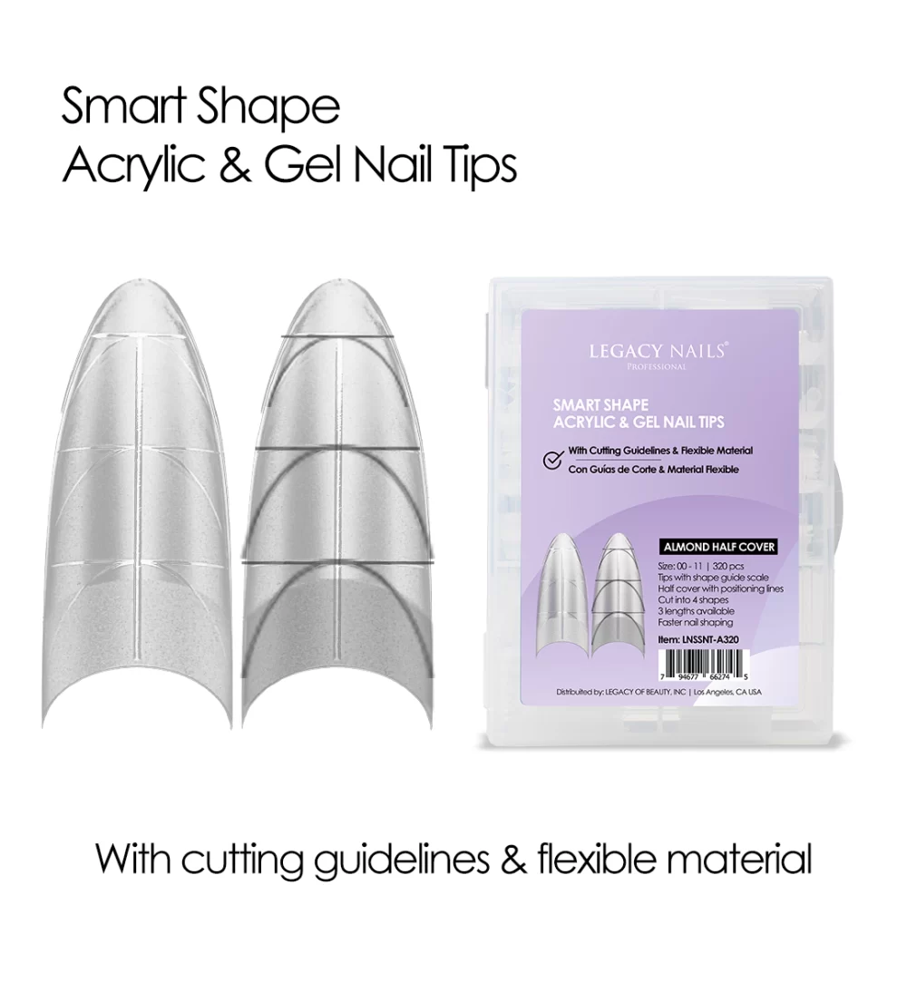 Smart Shape Acrylic and Gel Nail Tips – nail supply essential for nail artists