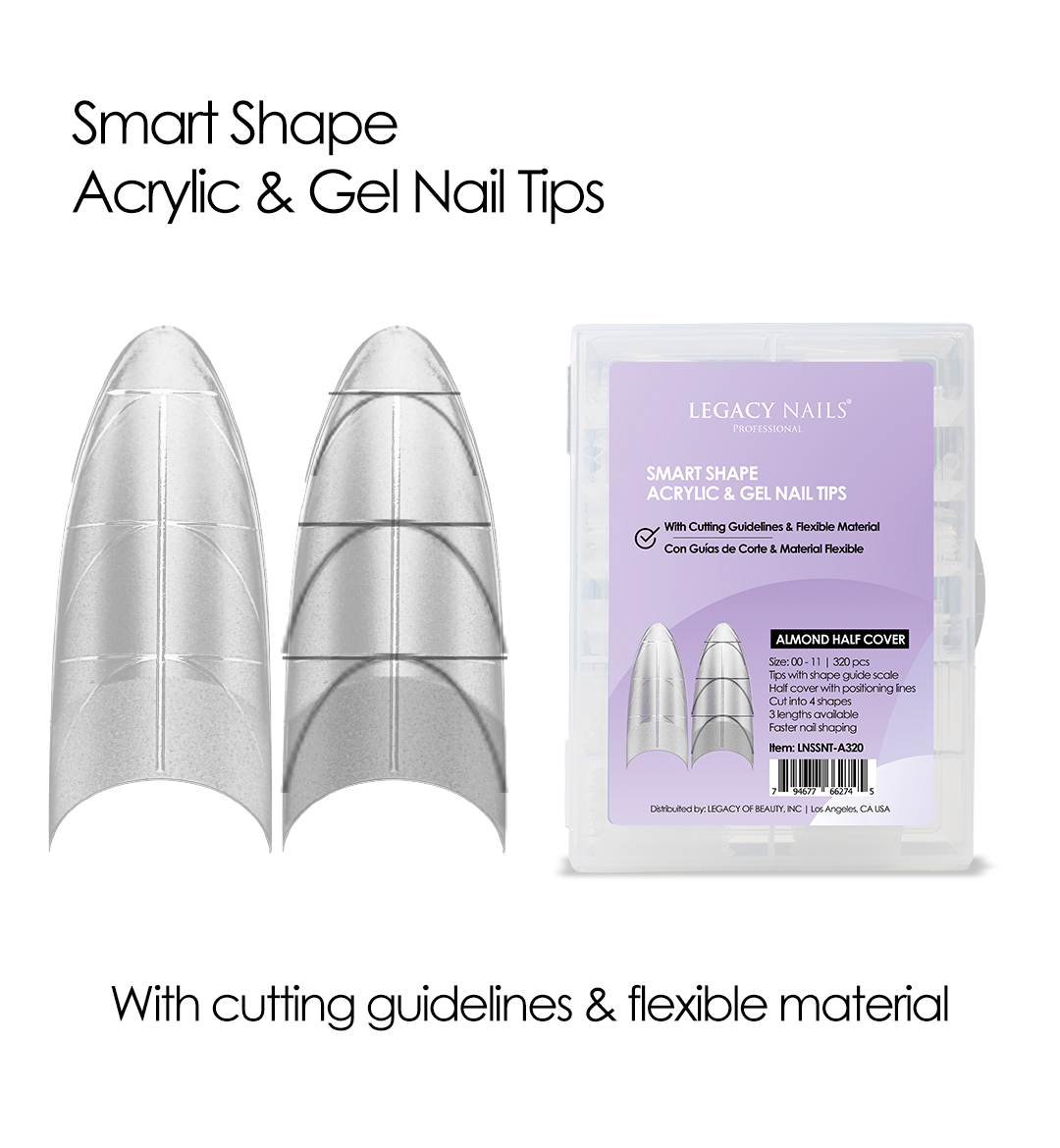 Smart Shape Acrylic and Gel Nail Tips – nail supply essential for nail artists