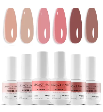 Rubber Base Gel for Nails - Natural Bundle