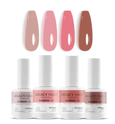 Rubber Base Gel for Nails - Natural Bundle