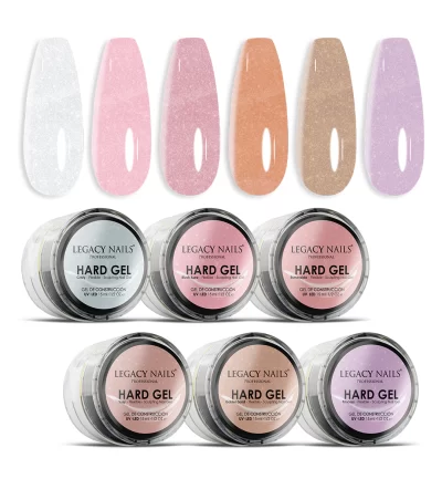 Hard Gel for Nail Extensions -Luminous Nude bundle