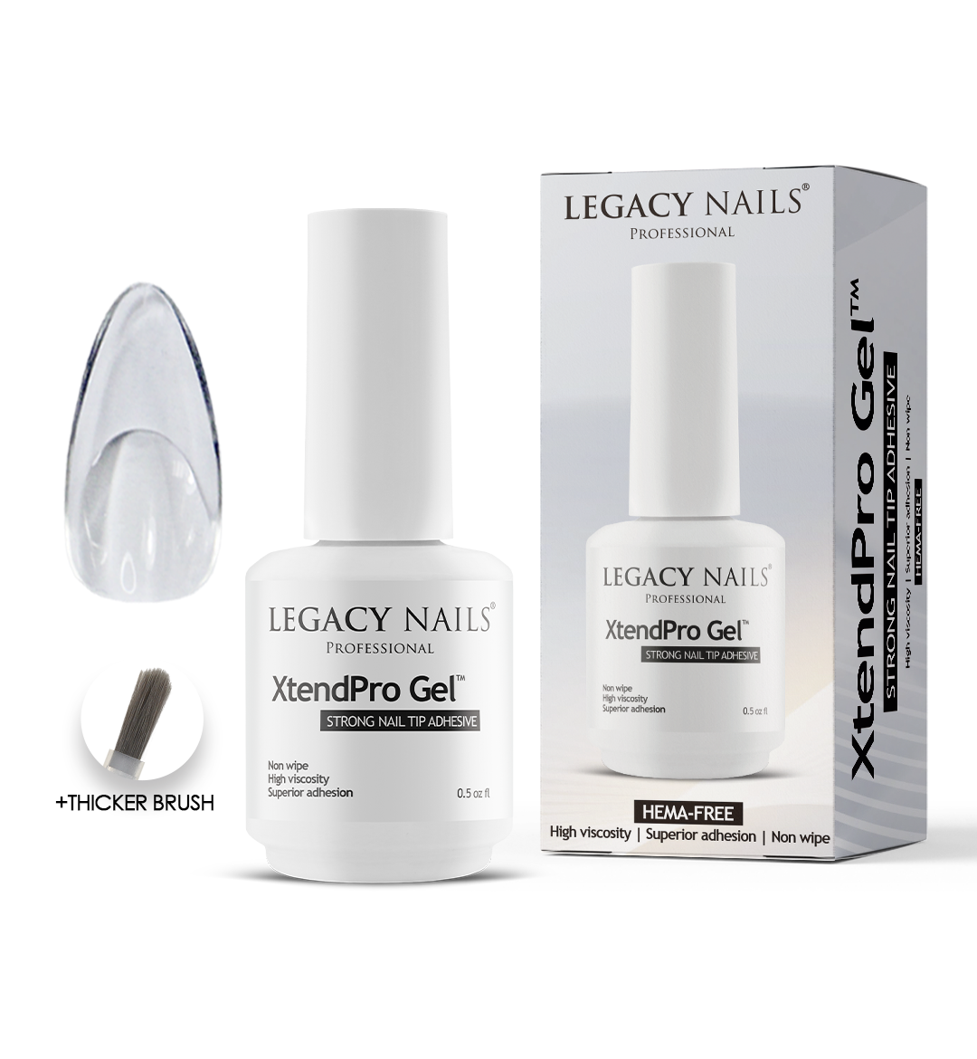 XtendPro Gel – Strong Nail Tip Adhesive for Professional Nail Artists