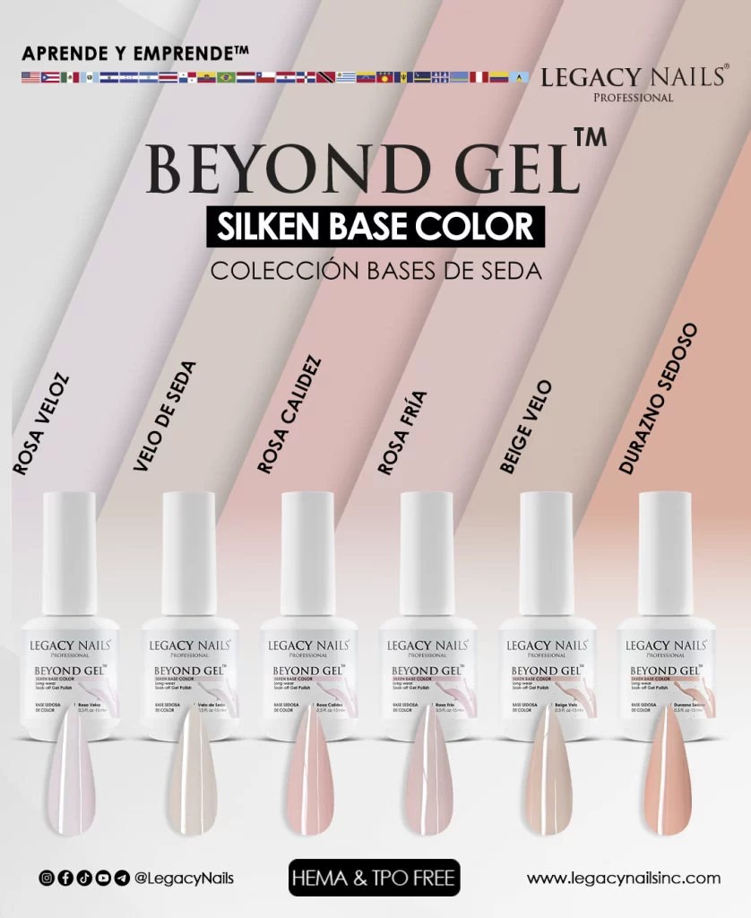¿Tus clientas te piden tonos más naturales, capitas más ligeras y un acabado elegante? 5 Beyond gel Silken Base Color 02 Esp