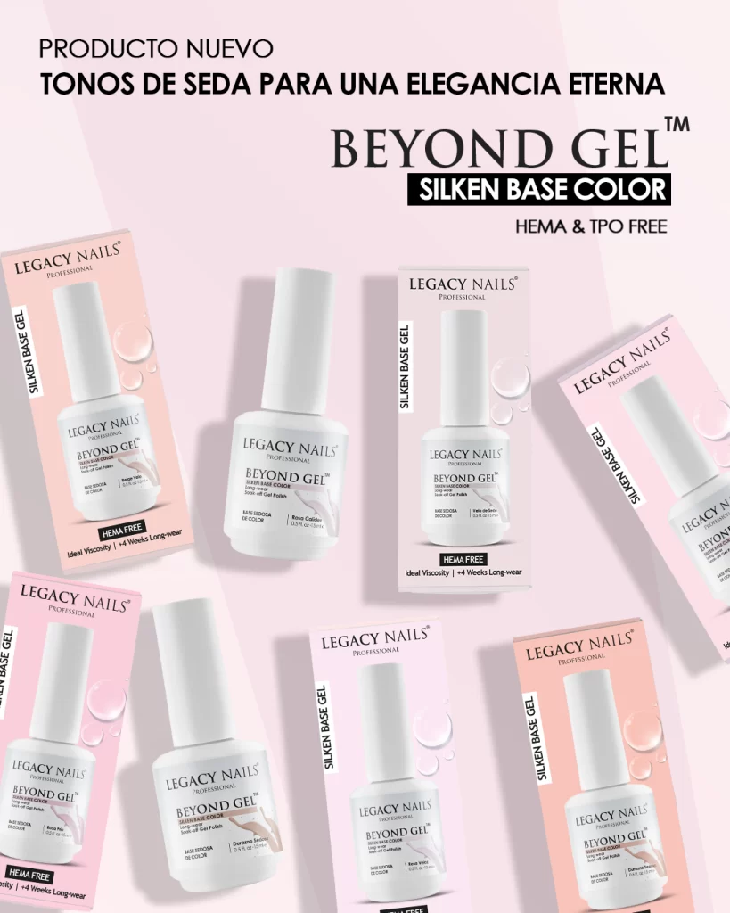¿Tus clientas te piden tonos más naturales, capitas más ligeras y un acabado elegante? 4 Beyond gel Silken Base Color 03 Esp