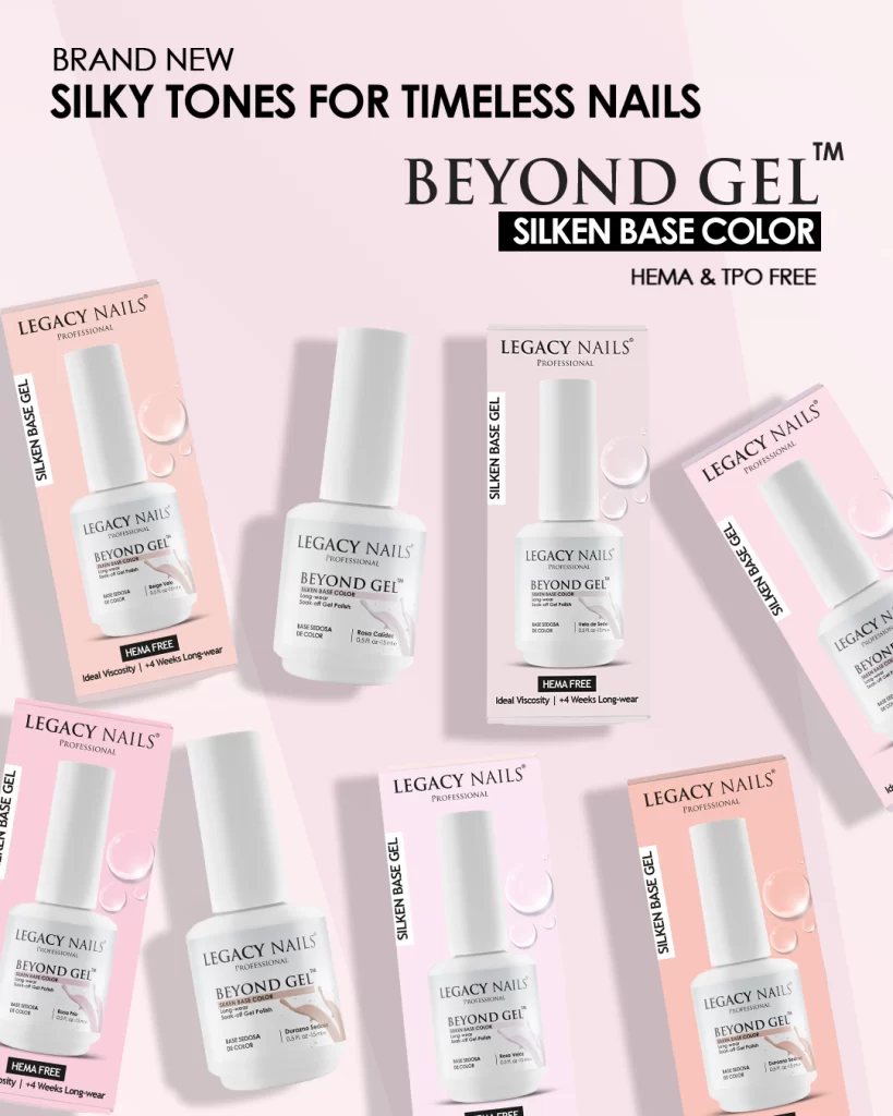 Are your clients asking for more natural shades, lighter layers, and an elegant finish? 5 Beyond gel Silken Base Color 03 ing 1