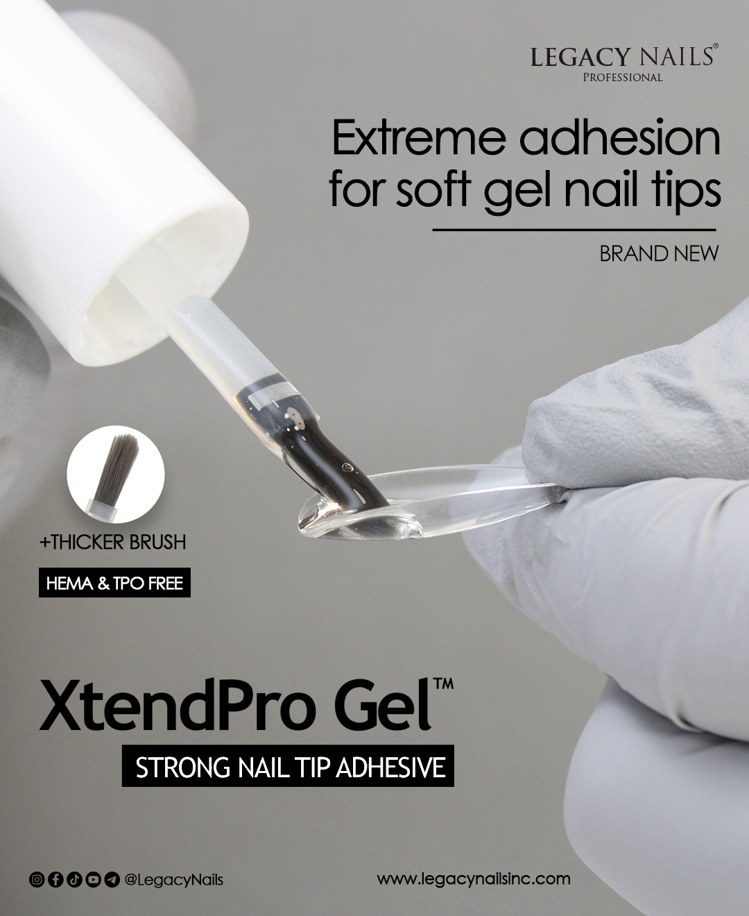 XtendPro Gel Strong Nail Tip Adhesive for Sensitive Nails 5 XtendPro Gel Strong Nail Tip Adhesive for Sensitive Nails - Image 5