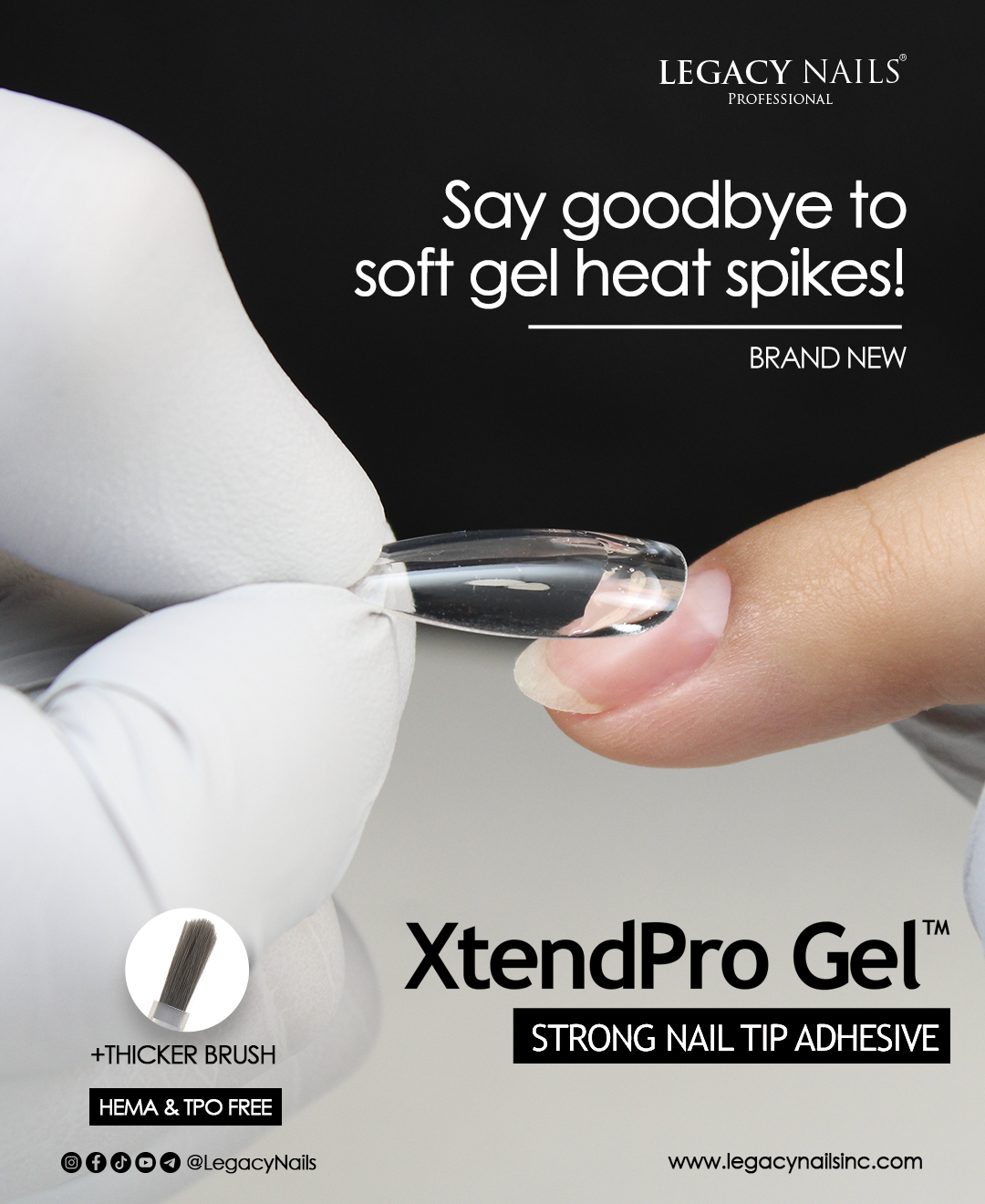 XtendPro Gel Strong Nail Tip Adhesive for Sensitive Nails 6 XtendPro Gel Strong Nail Tip Adhesive for Sensitive Nails - Image 6