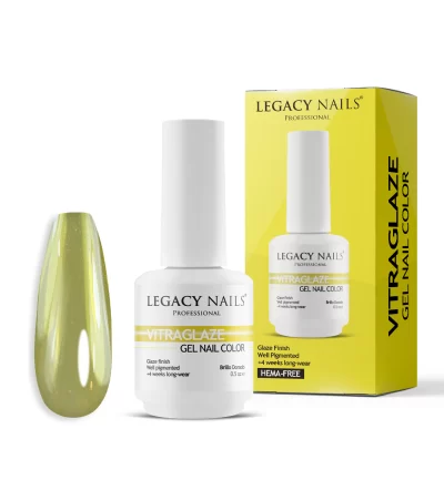 VITRAGLAZE stained glass effect gel nail polish with artistic translucent finish