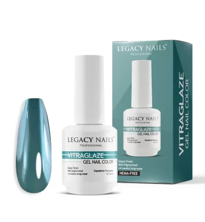 VITRAGLAZE stained glass effect gel nail polish with artistic translucent finish