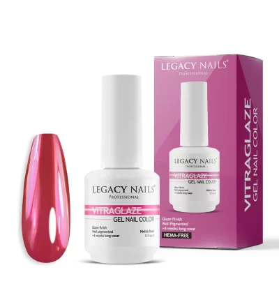 VITRAGLAZE stained glass effect gel nail polish with artistic translucent finish