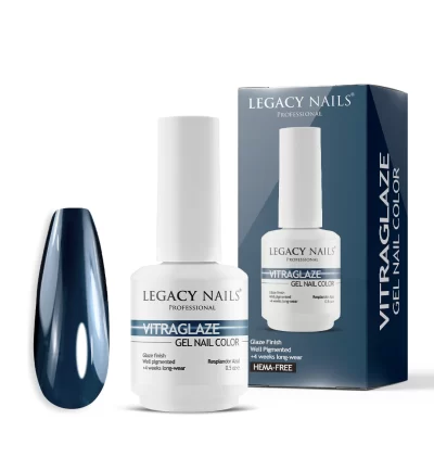 VITRAGLAZE stained glass effect gel nail polish with artistic translucent finish