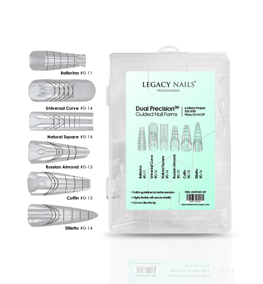 Home 2 Dual Precision Nail Forms for professional nail artists