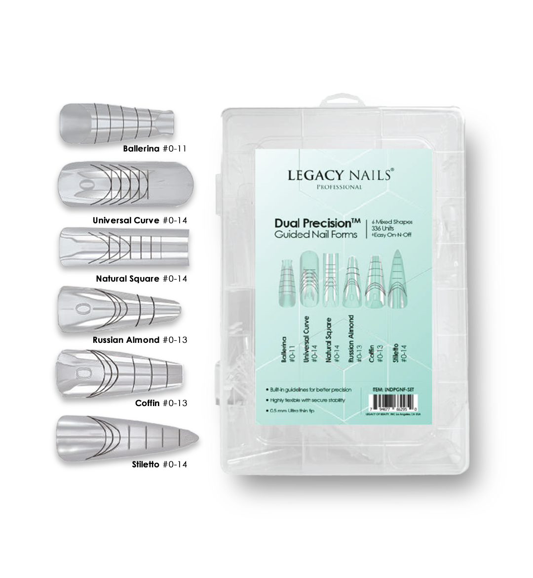 Dual Precision Nail Forms for professional nail artists