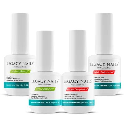 Hybrid Dehydrator Nail Prep & HYBRIDBOND Acid Free Nail Primer - Bundle