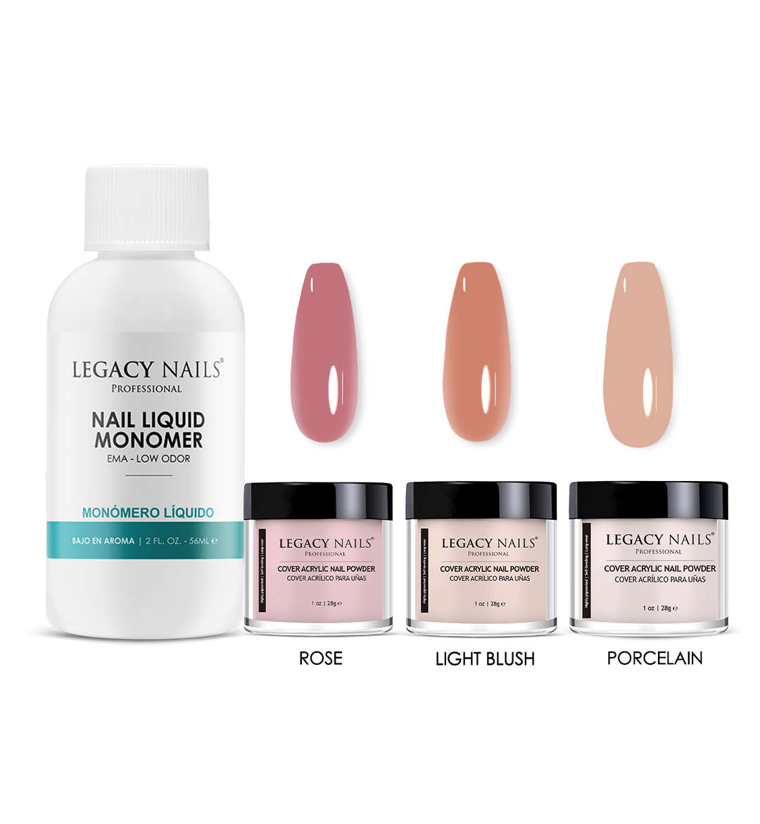 NAIL MONOMER 2 OZ + 3 Cover Acrylic Nail powder 1oz BUNDLE 1 NAIL MONOMER 2 OZ + 3 Cover Acrylic Nail powder 1oz BUNDLE