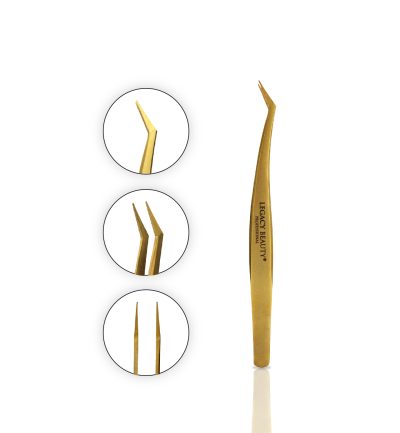 pointed-shaped eyelash extension tweezers
