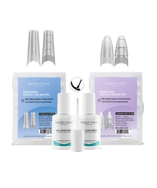 Home 40 Smart Shape Acrylic and Gel Nail Tips – nail supply essential for nail artists