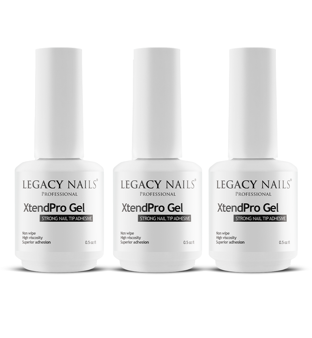 Strong nail tip adhesive