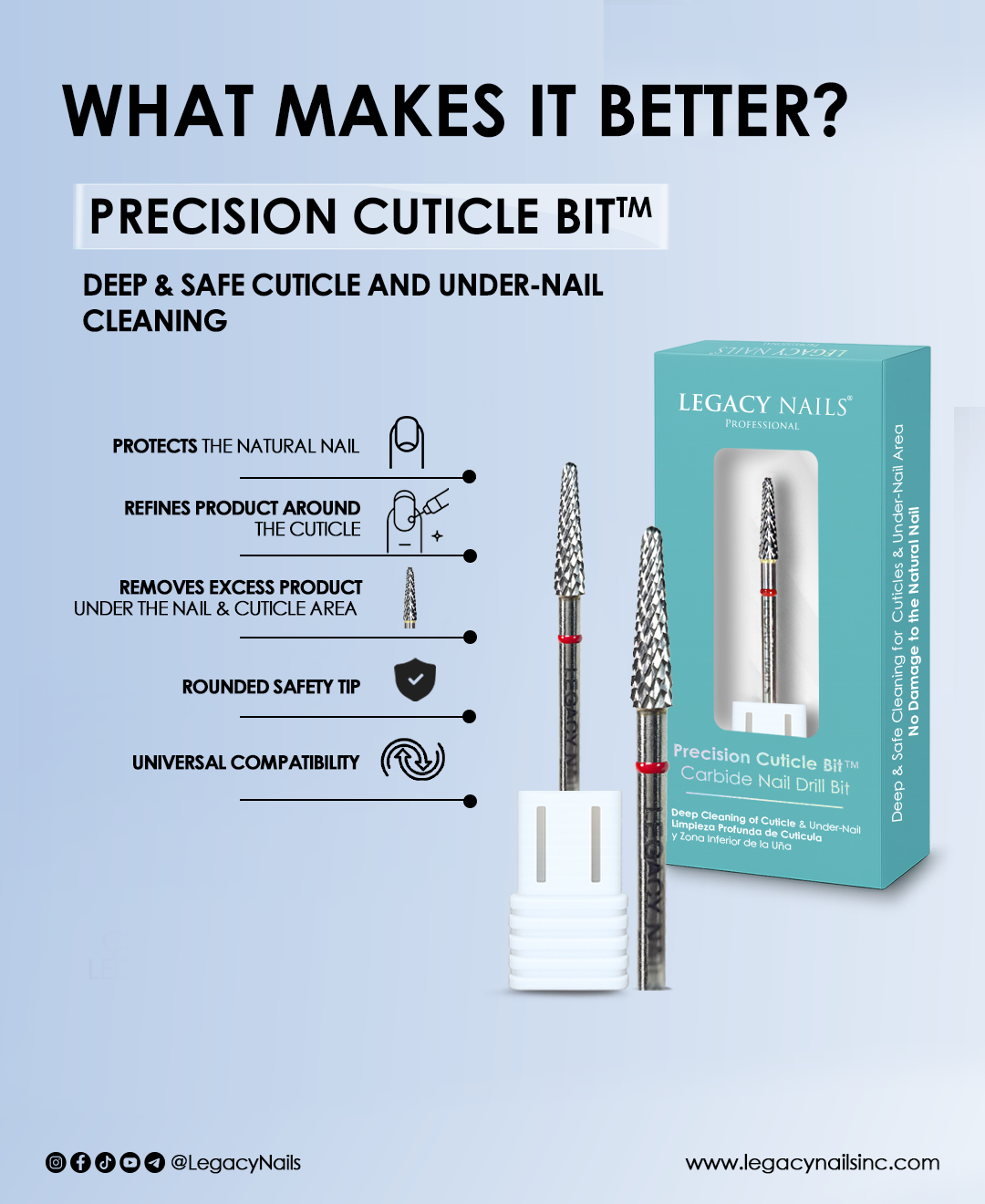 Precision Cuticle Bit For Nail Drill Bit 3 Precision Cuticle Bit for Nail Drill