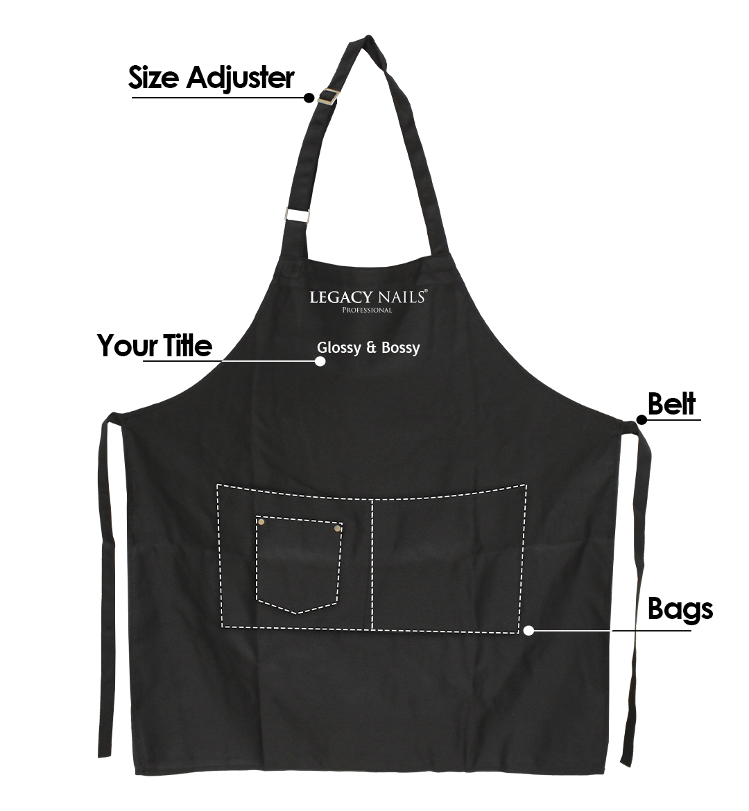 Nails Artist Apron – Premium Style 2026 2 Nails Artist Apron – Premium Style 2026 - Image 2