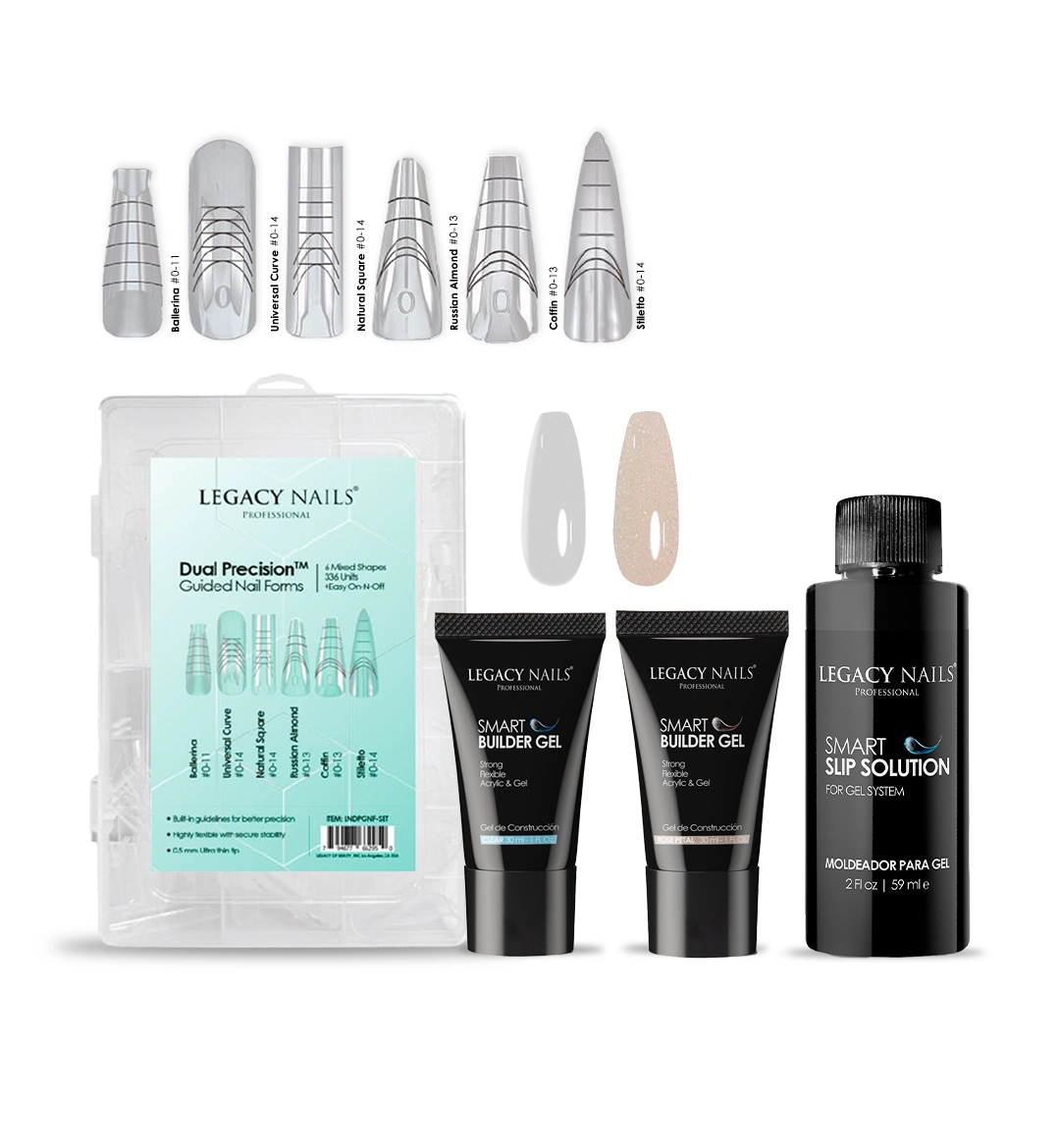Dual Precision™ + SBG Clear, Rose Petal + Slip Solution 1 Dual Precision™ + SBG Clear, Rose Petal + Slip Solution